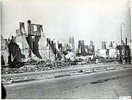 Bezuidenhout after the bombing, October 1945, Laan van Nieuw Oost-Indië