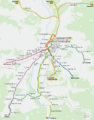 Chemnitz -- Straßenbahn - Netzplan