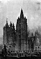 Dibujo catedral de León 1850