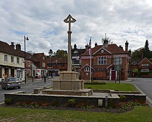 Haslemere town hall and war memorial