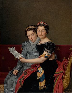 Jacques-Louis David - The Sisters Zénaïde and Charlotte Bonaparte - Google Art Project