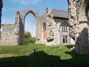 Leiston Abbey, north transept