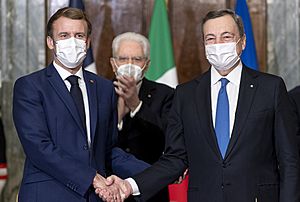 Macron Draghi Quirinale 2021