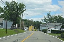 Residential district on Main Street