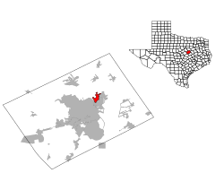 Location of Lacy Lakeview, Texas