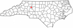 Location of Mocksville, North Carolina