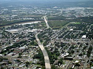 A picture of PA 309 as it travels through Luzerne and the surrounding communities. Luzerne is pictured in the foreground.