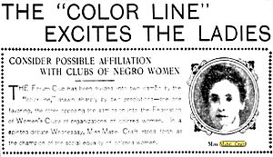 San Francisco Examiner blurb and photo of Mabel Craft November 8, 1901