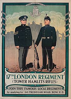 17th LONDON REGIMENT TOWER HAMLETS RIFLES c1930