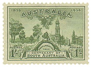 Australia-Stamp-1936-Proclamation-Tree