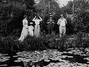Durand-Ruel et Claude Monet à Giverny 1900