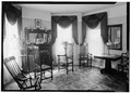 FIRST FLOOR, SITTING ROOM - Susan B. Anthony House, 17 Madison Street, Rochester, Monroe County, NY HABS NY,28-ROCH,37-5