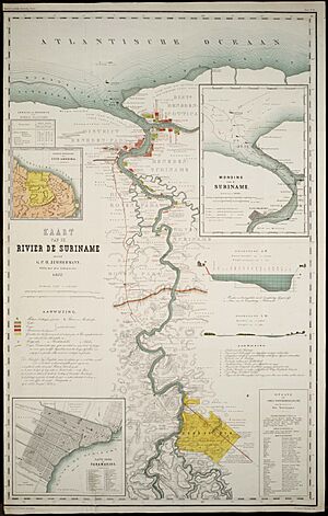 G.P.H. Zimmerman - Kaart van Suriname (1877)