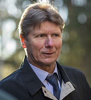 Gennady Padalka at the Gagarin Cosmonaut Training Center before the Expedition 43 flight (201503140006HQ) (cropped).jpg