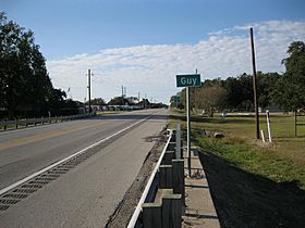 View is northwest on Highway 36 toward the intersection with FM 1994.