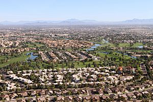 Aerial view of Chandler