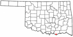 Location of kemp, Oklahoma