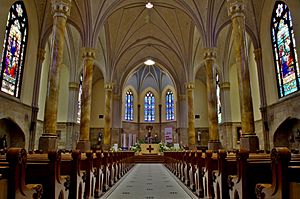 Saint Mary Catholic Church (Indianapolis, IN) - interior, nave