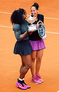 Serena Williams and Madison Keys Rome Masters 2016