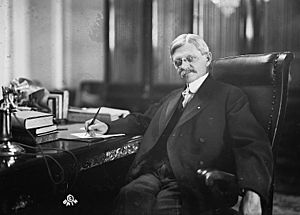 Thomas R. Marshall in his Senate office