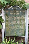 University of Michigan historical marker Ann Arbor Michigan.JPG