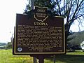 Utopia, Ohio Historical Marker