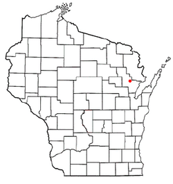 Location of Spruce, Wisconsin