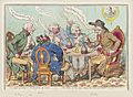 'The feast of reason, and the flow of soul,' - ie - the wits of the age, setting the table in a roar by James Gillray