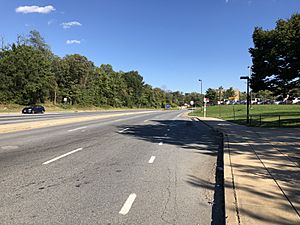 2018-10-17 15 35 19 View east along Maryland State Route 214 (Central Avenue) at Southern Avenue in Capitol Heights, Prince George's County, Maryland