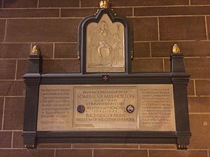 Admiral Max Horton memorial at Liverpool Cathedral