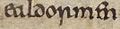 Anglo-Saxon Chronicle - ealdormen (British Library Cotton MS Tiberius A VI, folio 4r)