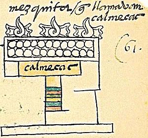 Calmecac glyph (Codex Mendoza 61r)