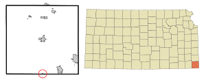 Location within Cherokee County and Kansas