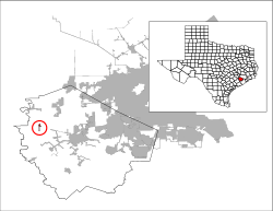 Location of Orchard, Texas