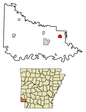 Location in Little River County, Arkansas
