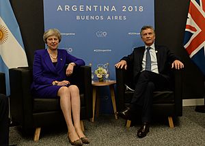 Macri y May en el G20