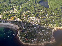 Aerial view of Magnolia village in 2016