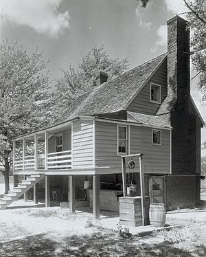Mangohick Village house, Mangohick Village, by Frances Benjamin Johnston, 1935