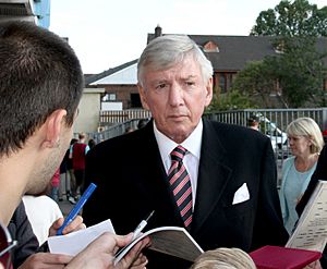 Martin Peters Signing Autographs at the Boleyn Ground 15Aug2015