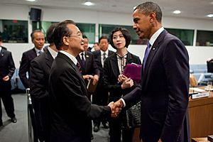 Obama and Wen Jiabao