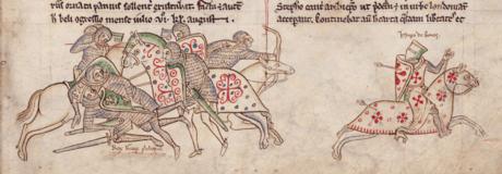 Philip II and Hugh de Boves at Battle of Bouvines