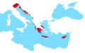 Republic of Venice – Blank map of the main territories
