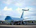 The two Boeing VC-25A Air Force One
