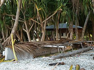 Tokelau Atafu vaka canoe. 20070715