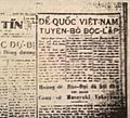 Đế-quốc Việt-Nam tuyên-bố độc-lập, 1945