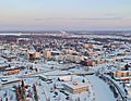 Aerial view of Fairbanks Alaska skyline (Quintin Soloviev)
