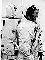 Apollo 9 Schweickart with EMU
