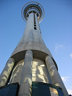 Auckland Sky Tower closeup