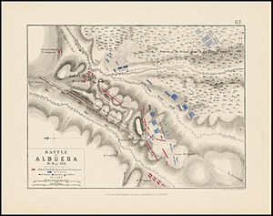 Battle of Albuera (1811) map