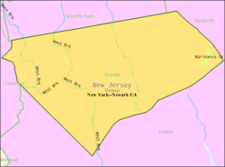 Census Bureau map of Roselle, New Jersey
